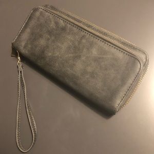 Grey Wristlet Wallet